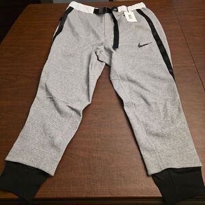 Nike X Sacai Fleece Pants Sweatpants Grey Black CW2187-063 Men's Size XL